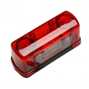 4 LED Feux De Plaque D'immatriculation pour Camions Remolques Rouge 24v 