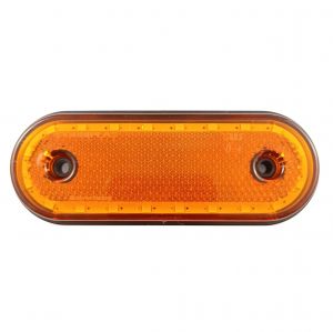 LED Seitenmarkierungsleuchten Umrissleuchten Orange Gelb Bernstein Lkw Anhänger PKW E9 12V 24V