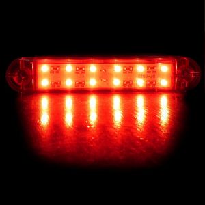 12 LED Seitenmarkierungsleuchten Anhänger Wohnmobil Rot 24V LKW PKW