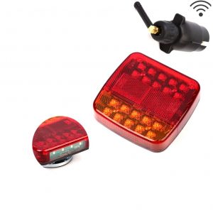 2 x Wireless LED Magnet Rear Truck Trailer lights 12v 24v E11