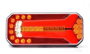 2 x LED Dynamic Bakljus Lampa Tilhenger Lastebil 12v 24v E20