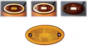 LED Lumini Gabarit 12v 24v Remorca Camioane Galben Reflector 