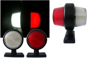 2 x Led 90mm Position Lights Clearance Lamp Marker Indicator Truck Trailer Lorry 12V