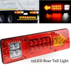 2 x Tail truck light,marker Light ,trailer left right Vw,Iveco,Man Bus Van LED 12/24v