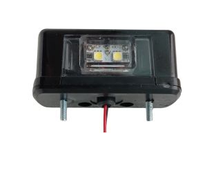 4 LED Luces De Matricula para Camiones Remolques Negro 24V 
