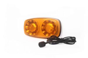 LED BAR Luces de Advertencia Estroboscopicas Luz Intermitente 30cm Lampara para Camion Ambar 35W 12V 24V con  Magnetica 