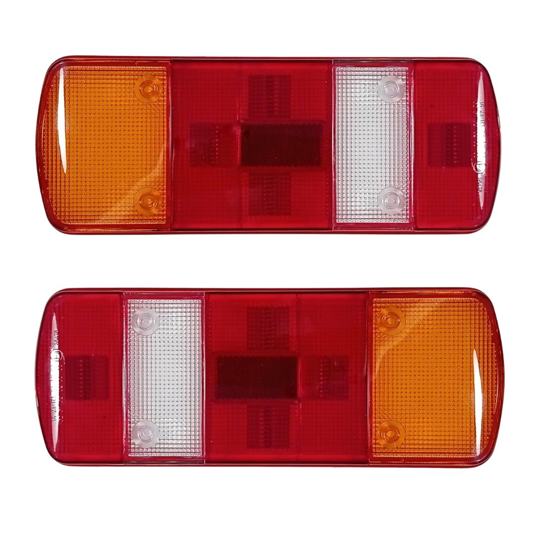 2 x Lens Tail Reverse lights Truck Trailer Glass for Trailer Camion Truck MAN, Mercedes Atego 2004-2013 E4