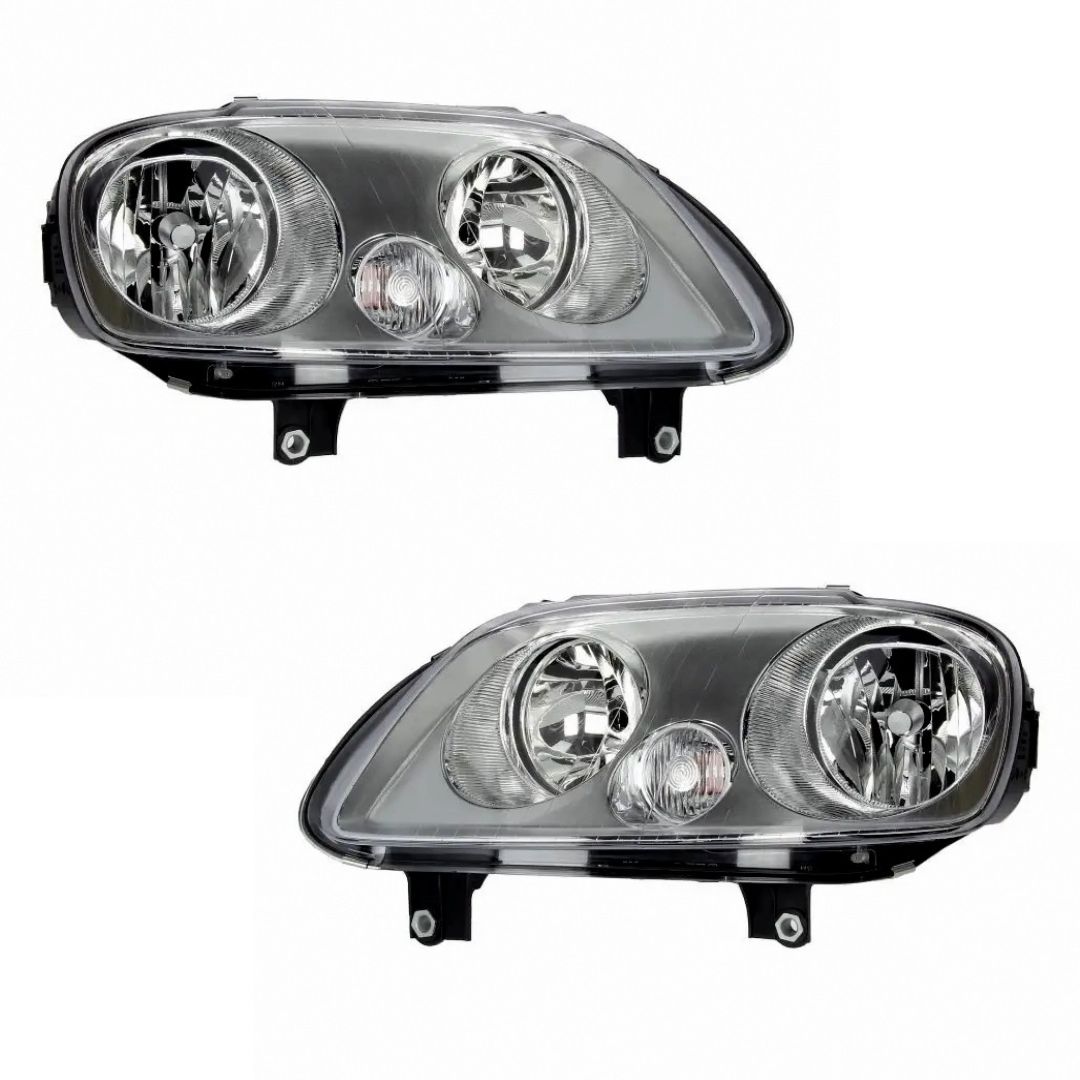 2 x VW CADDY 3 2004-2010,VW TOURAN 2003-2007  Headlights Electric with Motor Headlamp Front Lights Right Left