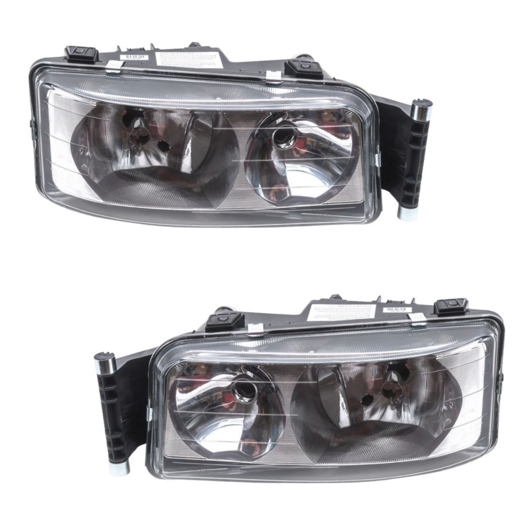 Set Right Left MAN TGL TGM TGA TGS LE2000 Truck Headlights Headlamp Front Lights Manual Regulation