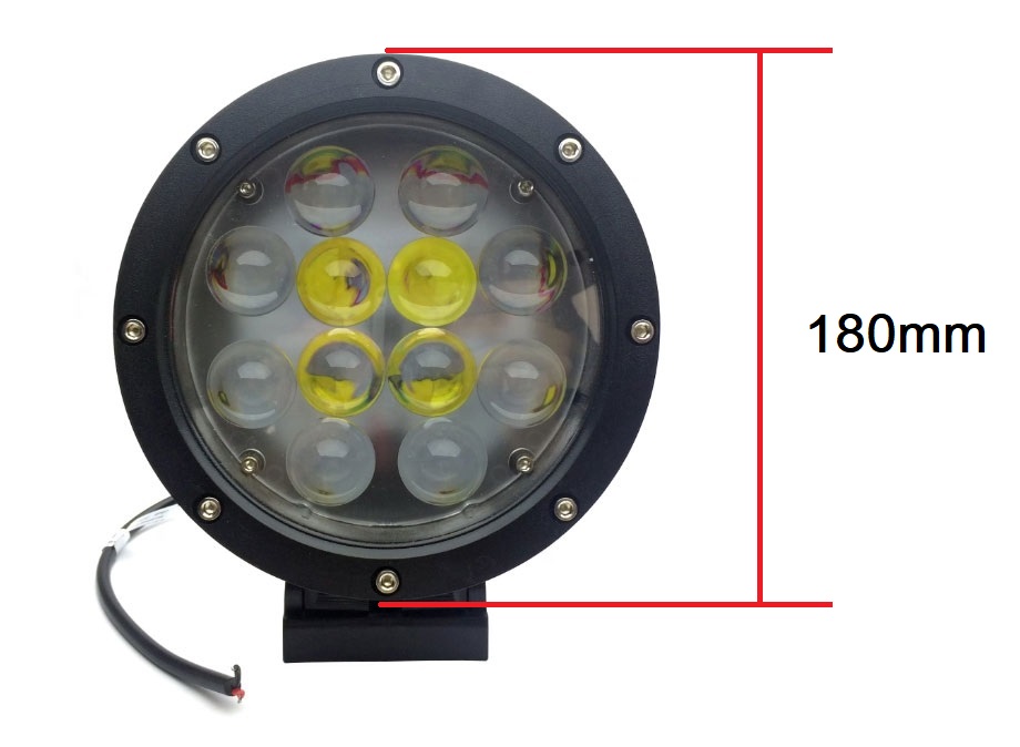 LED Ronde Feux de travail Projecteurs Phare 180mm 60W 12V 24V