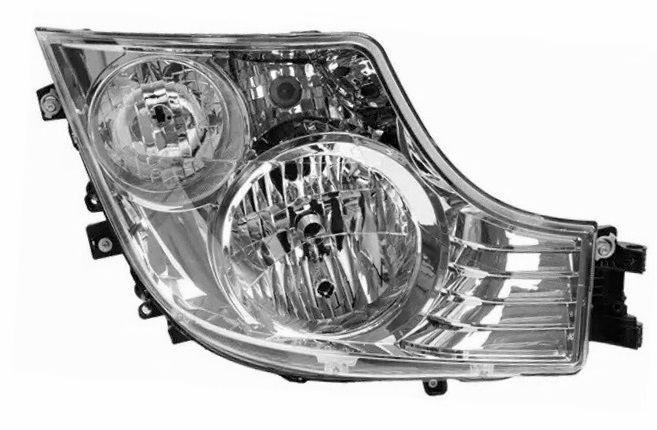 Right Mercedes Actros MP4 2012+ Truck Headlights Headlamp Front Lights Manual Regulation 