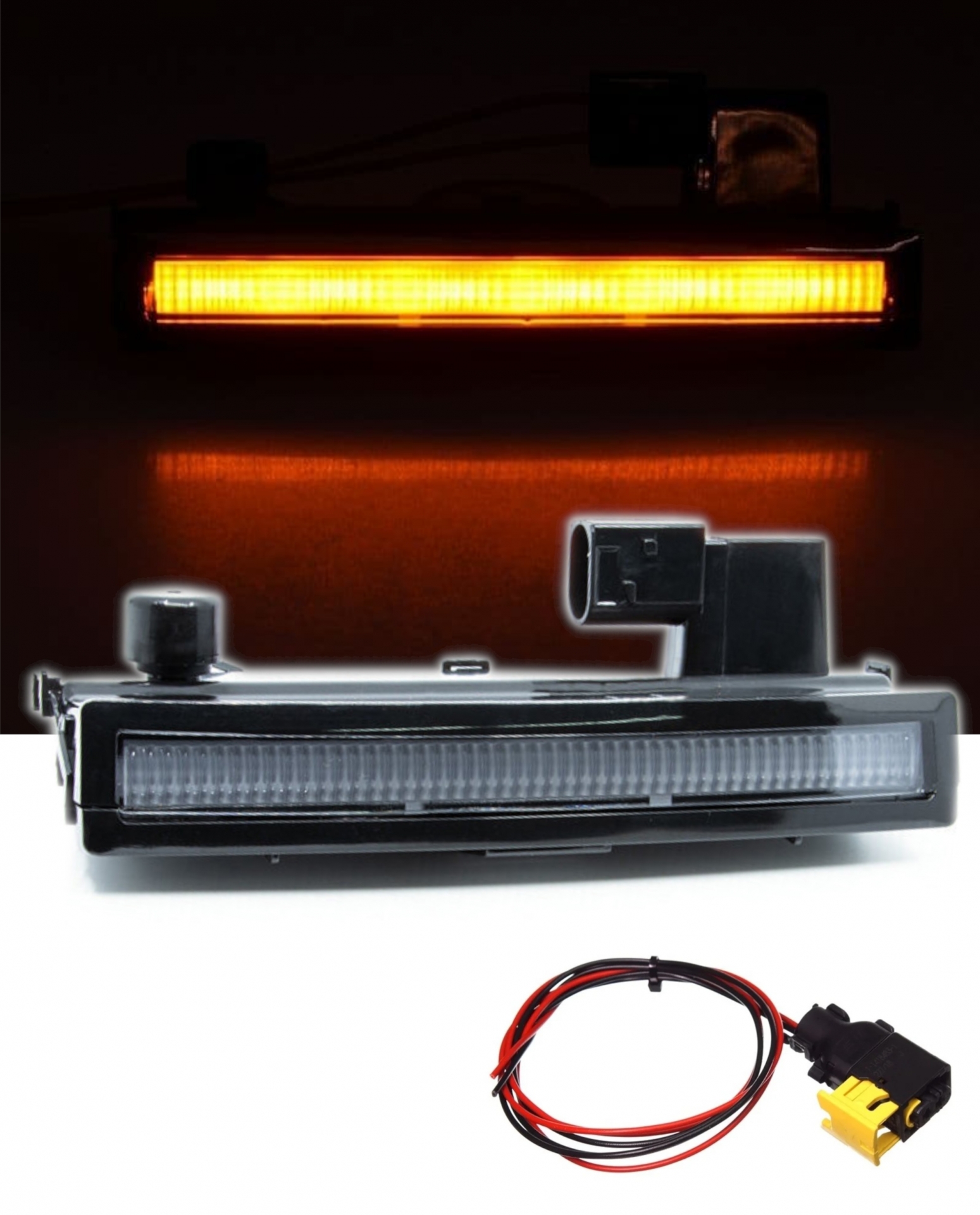 LED SCANIA R/S/G 2016+ Marker Clearance Sunshade lights Lamp Orange Cabin with Socket with Wire Connector 24V