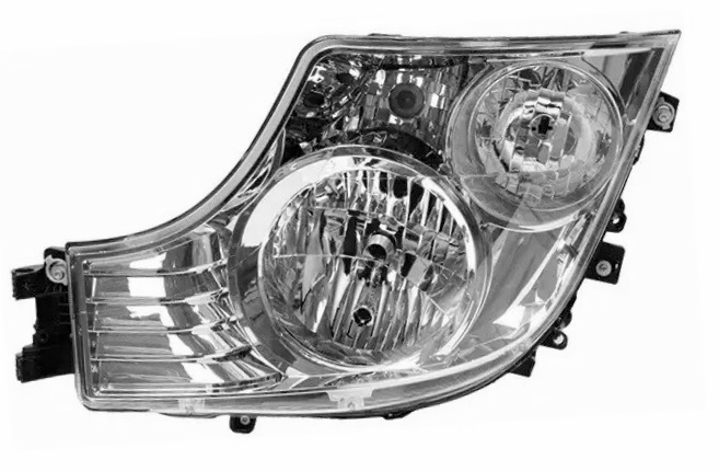 Left Mercedes Actros MP4 2012+ Truck Headlights Headlamp Front Lights Manual Regulation 