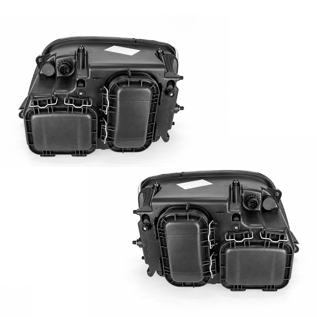 Juego de faros delanteros (izquierdo y derecho) para camión Mercedes-Benz Actros MP2 (2004-2008) – Referencias: A9438200161 / A9438200361 / A9438200961 (izquierdo) y A9438200261 / A9438200461 / A9438201061 (derecho).