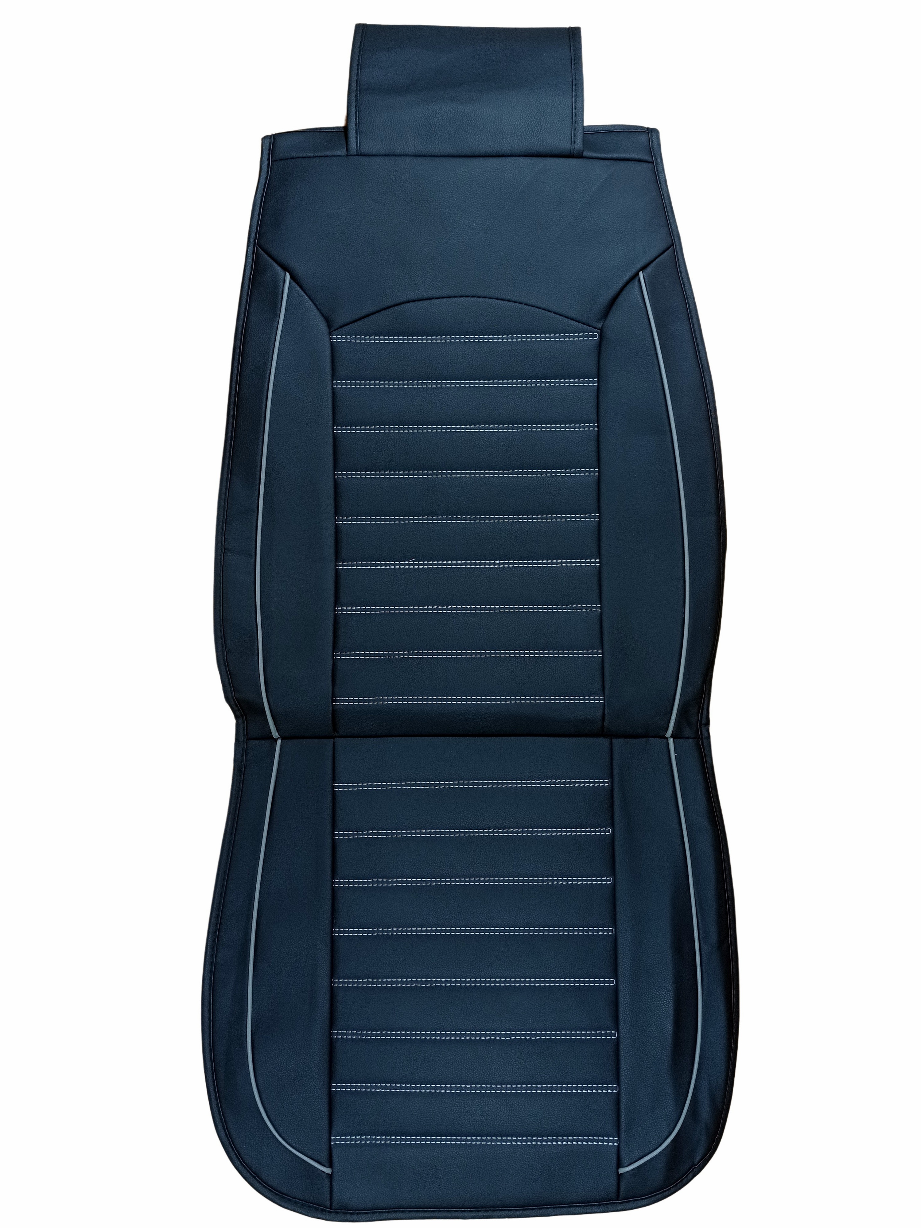 Sitzbezüge Schonbezüge Schutz Universal für PKW Schwarz Weiß Leder