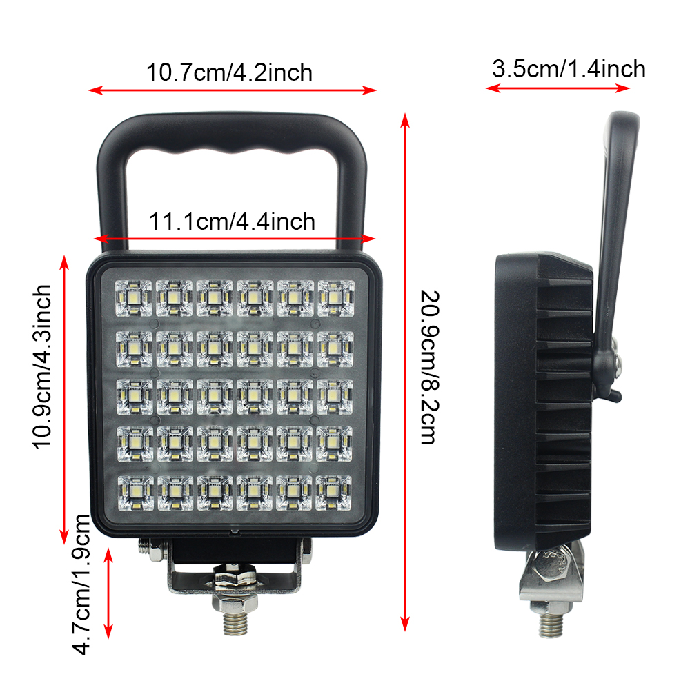 30 LED Lumini de lucru Lampa 12-30V 30W Patrat cu Maner