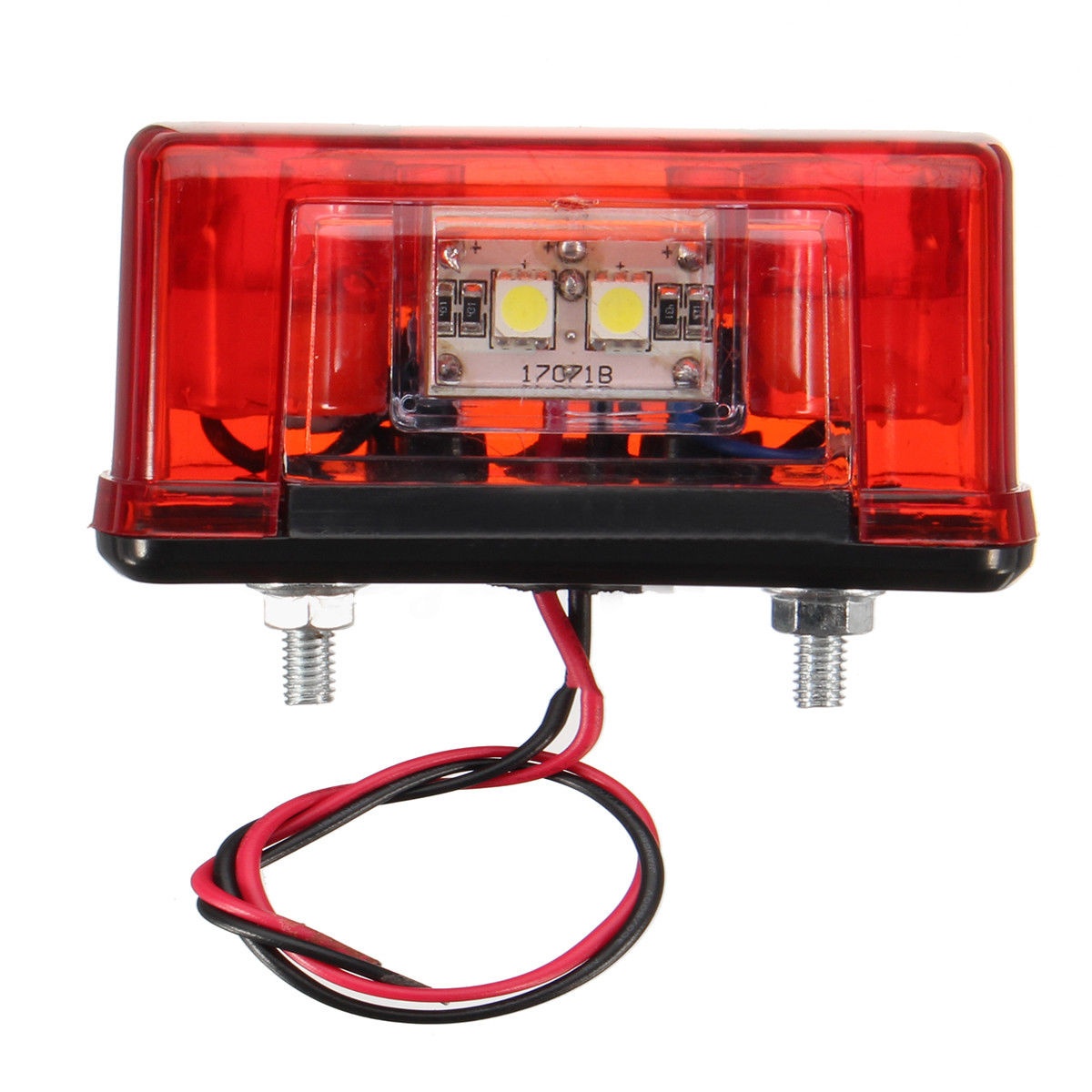 4 LED Iluminacion De Matricula para Camiones Remolques Rojo 12V 