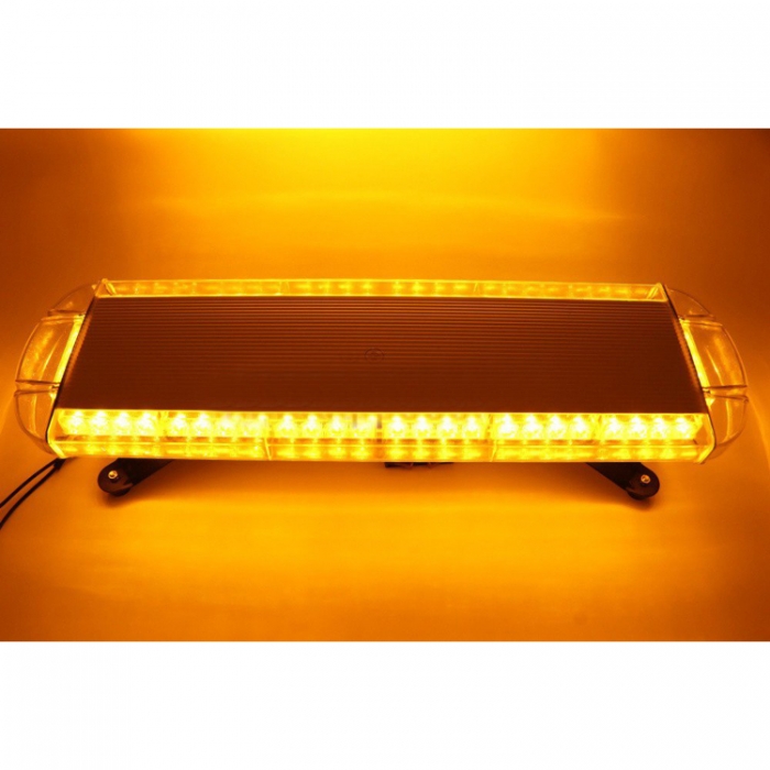 40 LED Lumină de Stroboscopica 76cm Lampa Girofar Avertizare Galben 12V 24V