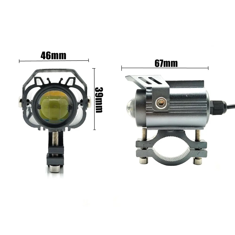 Motorrad LED Leuchten Scheinwerfer Nebel blinkt Fernlicht ATV Weiß Galben