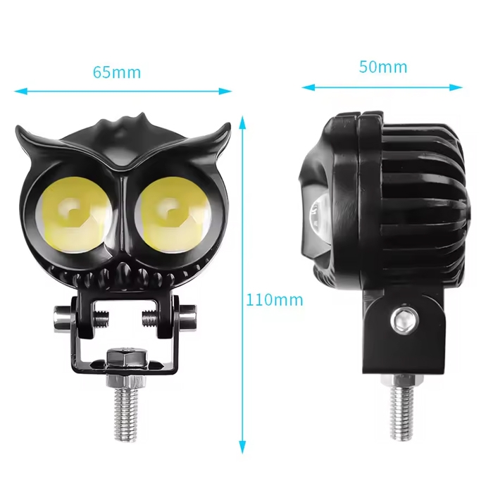 Luces LED de motocicleta Faro Lampara Niebla Luz Foco brillante Blanco Amarillo 3800lm