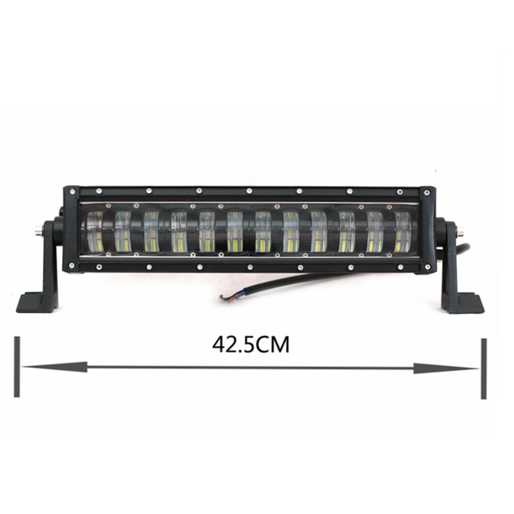 9D LED BAR 42.5cm Hi/Lo 7680Lm 96W Arbeitsscheinwerfer 10-30V Tagfahrleuchten Leuchten Auto PKW SUV 