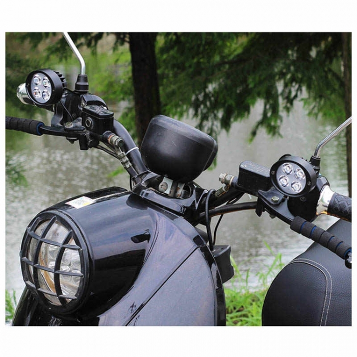 LED Runda Motorcykel Arbetsbelysning 12-30V 32W 
