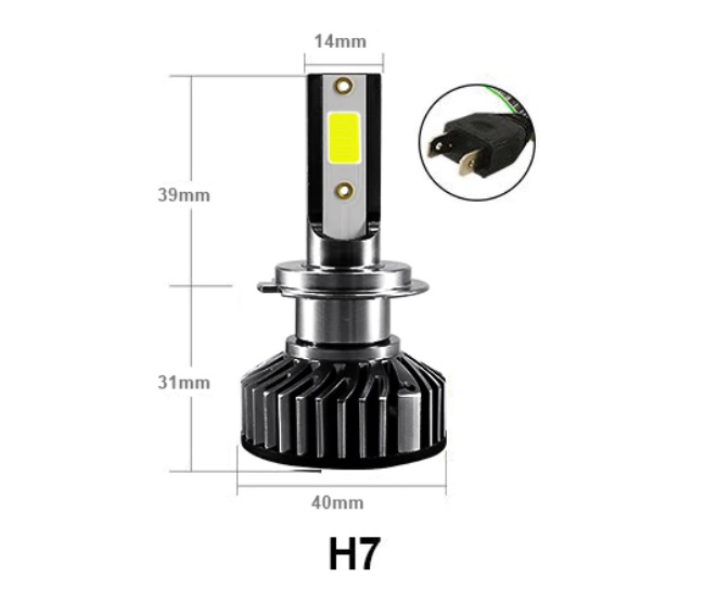 2 x LED F2 H7 12v/24V 72W 10000LM Headlights Bulbs Lamp Car Truck Lorry Lights Vehicle