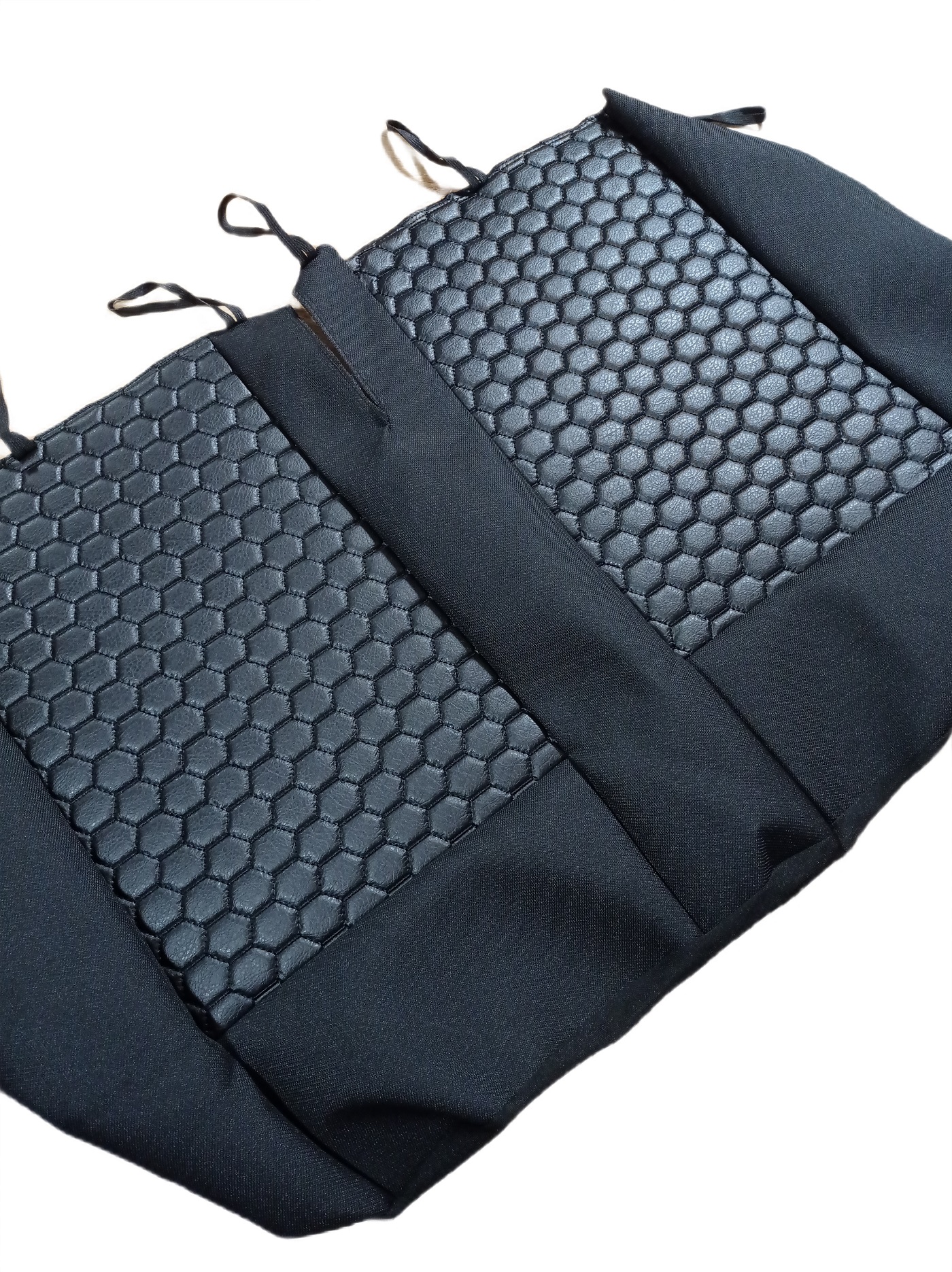 Seat covers for IVECO DAILY Van Black Leather