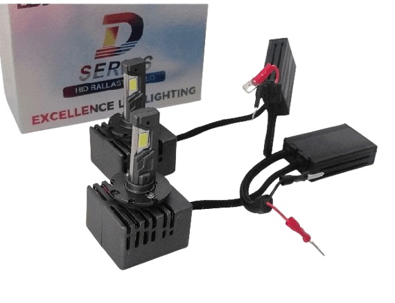 2 x LED D1R,D1S,D2R,D2S,D3R,D3S,D4R,D4S  Xenon 12V 4500lm 6000K Canbus Lys Hovedlys Lyspærer Strålekaster Lampe Lastebil Bil 