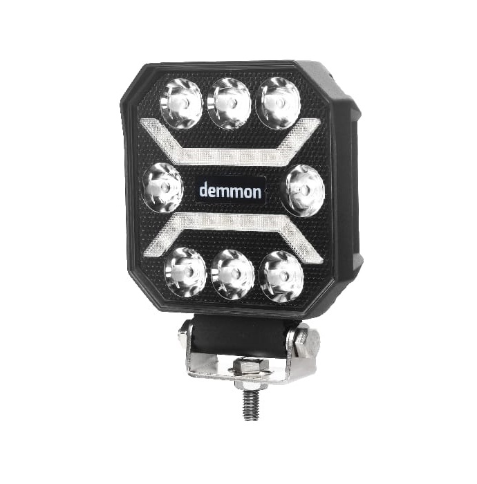 LED Luces de trabajo Lampara ''DEMMON'' DRL 12V 24V 27W Spot Beam Luz Blanco