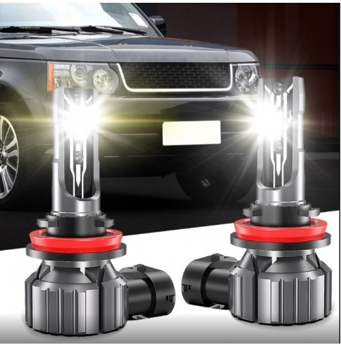 2 x LED H11 Headlights Bulbs Lamp Е2 Car Lights Vehicle 70W 12V 6000K