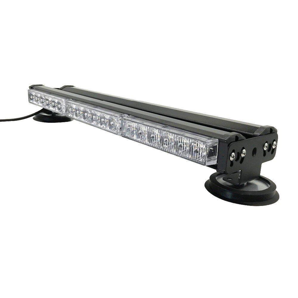 36 LED BAR Beacon Flash Warning Safety 46cm Light Strobe Amber Orange 12V 24V 108W with Magnetic 