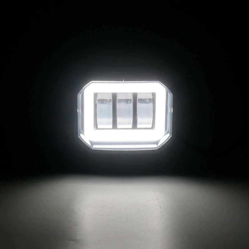 LED Feu Lampe de travail 12-80V 60W Feux Spot Carre Universelle