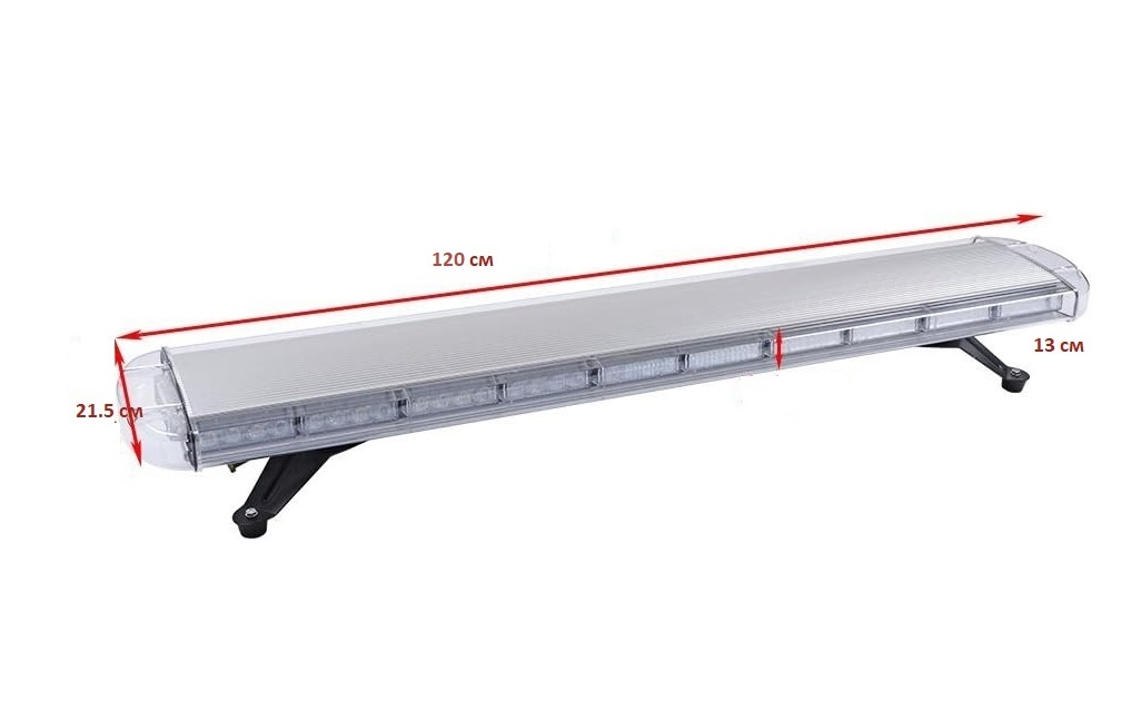 88 LED 120cm BAR Varsellys Lampe Advarsellys Blinklys Rav Strobe 12V 24V 88W 15 Blinkende modi E-mark E9