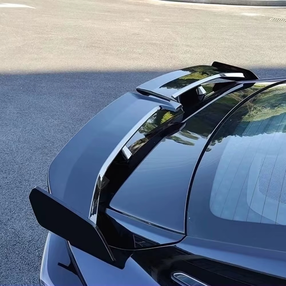 Universal Aleron Spoiler 136cm Trasero Labio Tronco Piano Negro Lucios Glanz Maletero Tapa Aleta Coche