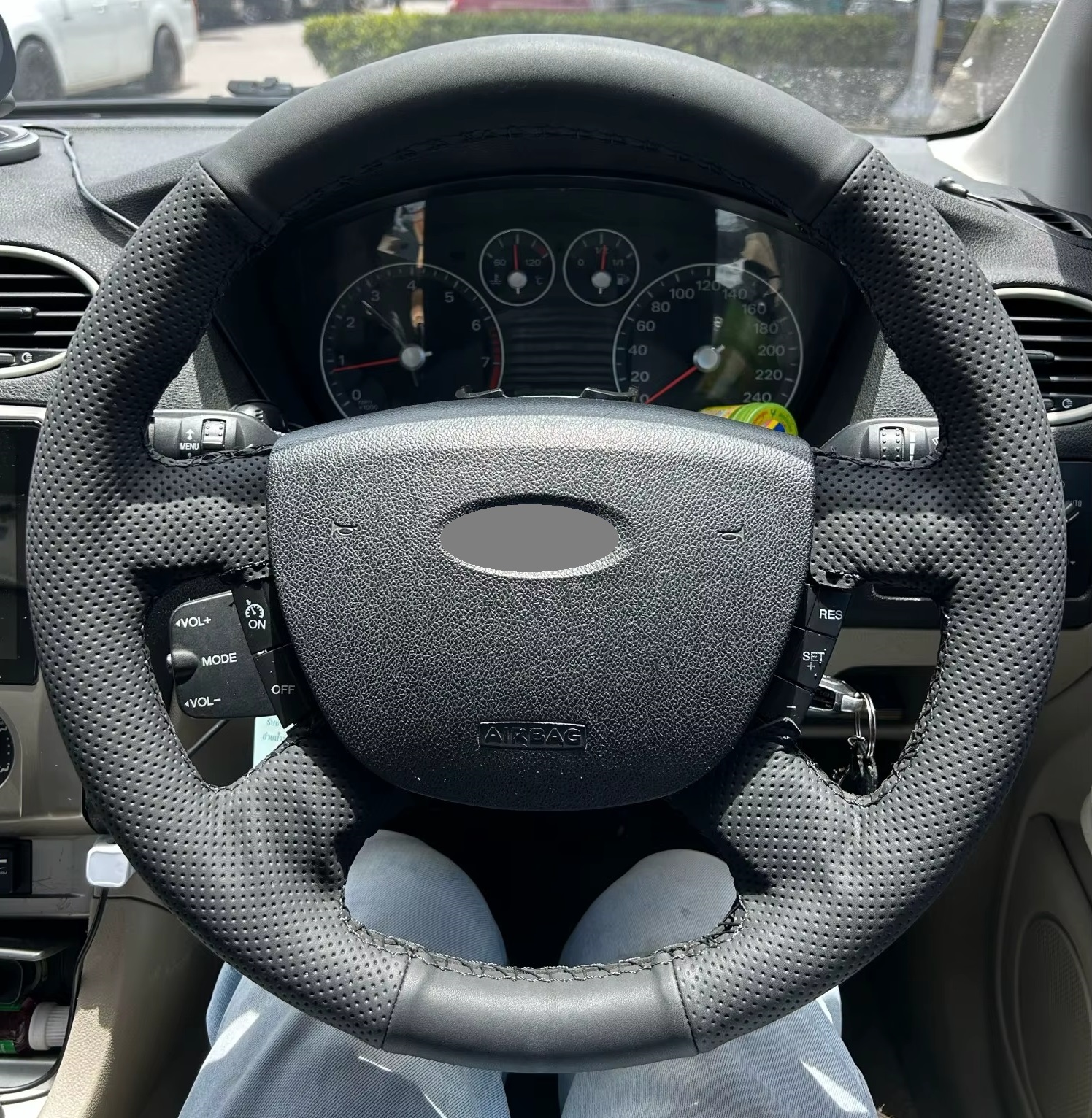 Lenkrad Abdeckung Für FORD FOCUS,FORD CONNECT,FORD KUGA,FORD C-MAX Öko Leder Zum Nähen