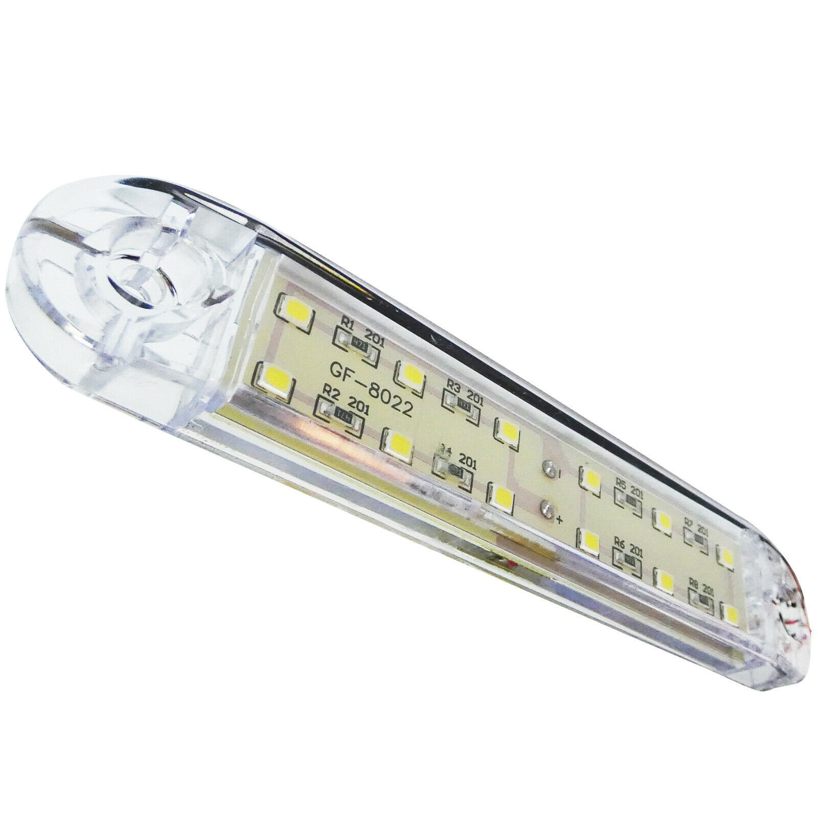 12 LED Side Marker light Indicator Trailer Truck Caravan White 12v 