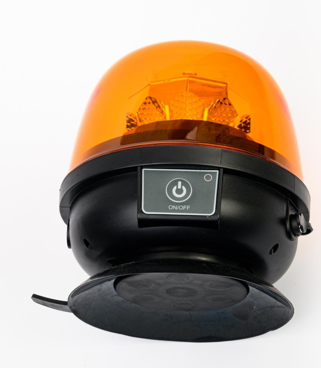 10 Led Feux Gyrophare Stroboscopique Flash Magnetique Vide Wireless Orange 130mm 12V 24V