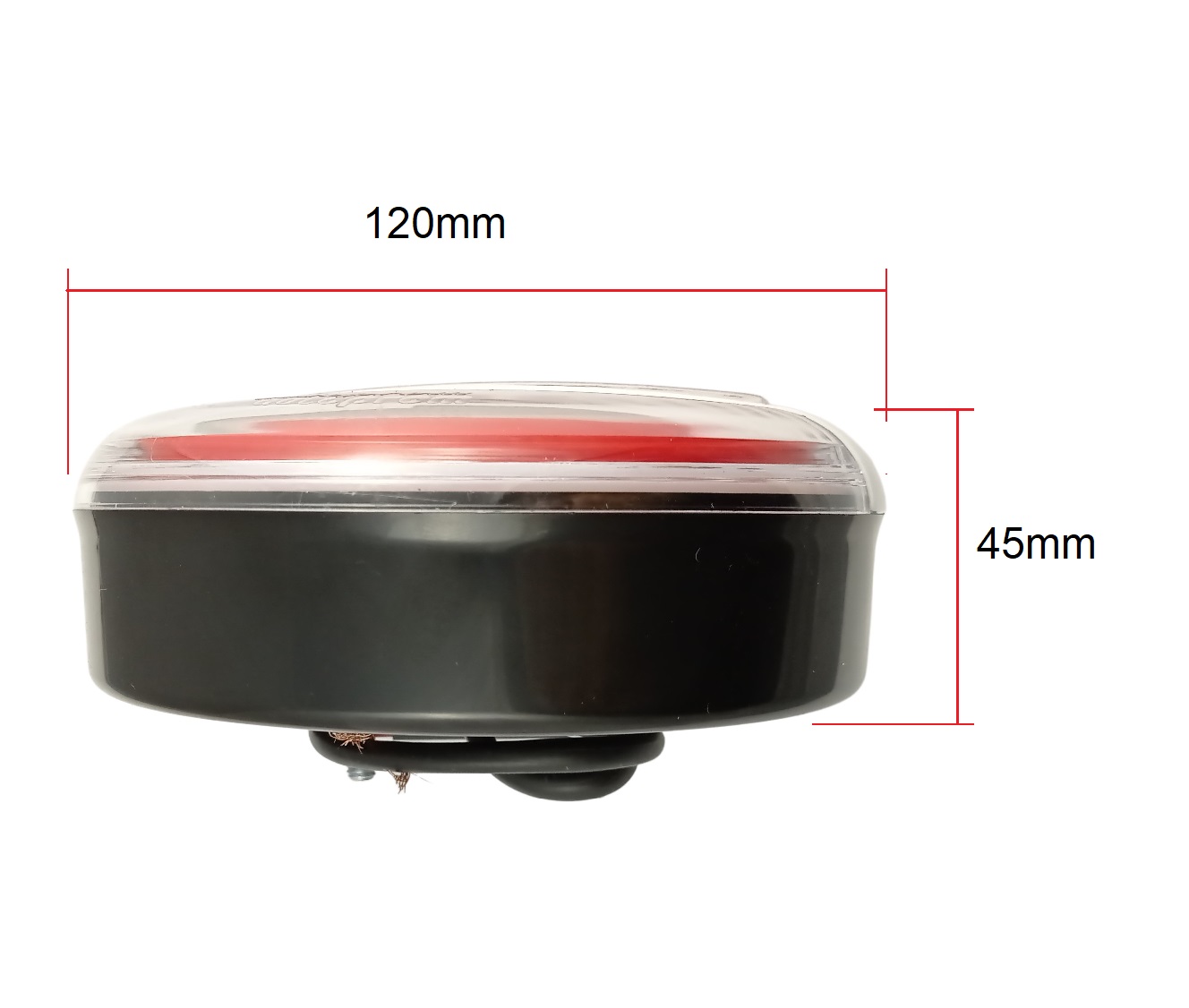  Led Rear Tail Reverse Round Neon Lights Trailer Lorry 12v 120mm