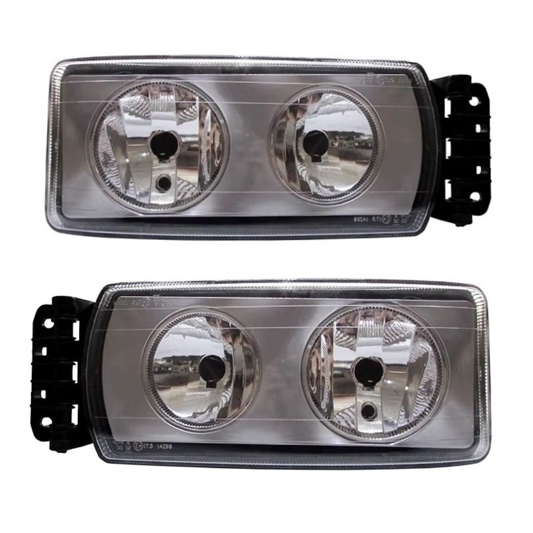 Set Right Left IVECO EuroCargo,Stralis,Tector,Trakker Truck Headlights Headlamp Front Lights Manual Regulation