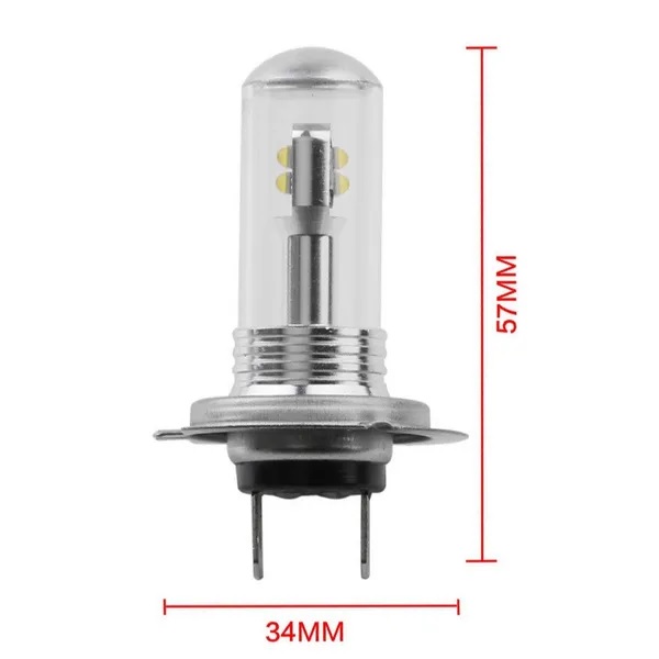 2 x H7 12V-24V 360° 6000K Luces Bombillas Luz Lampara de Automóviles Camiones Coche