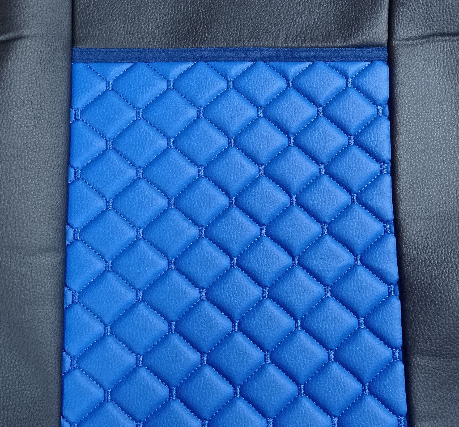 Cubre Asientos para DAF XF 106 2015-2021 Camiones Negro Azul Cueros