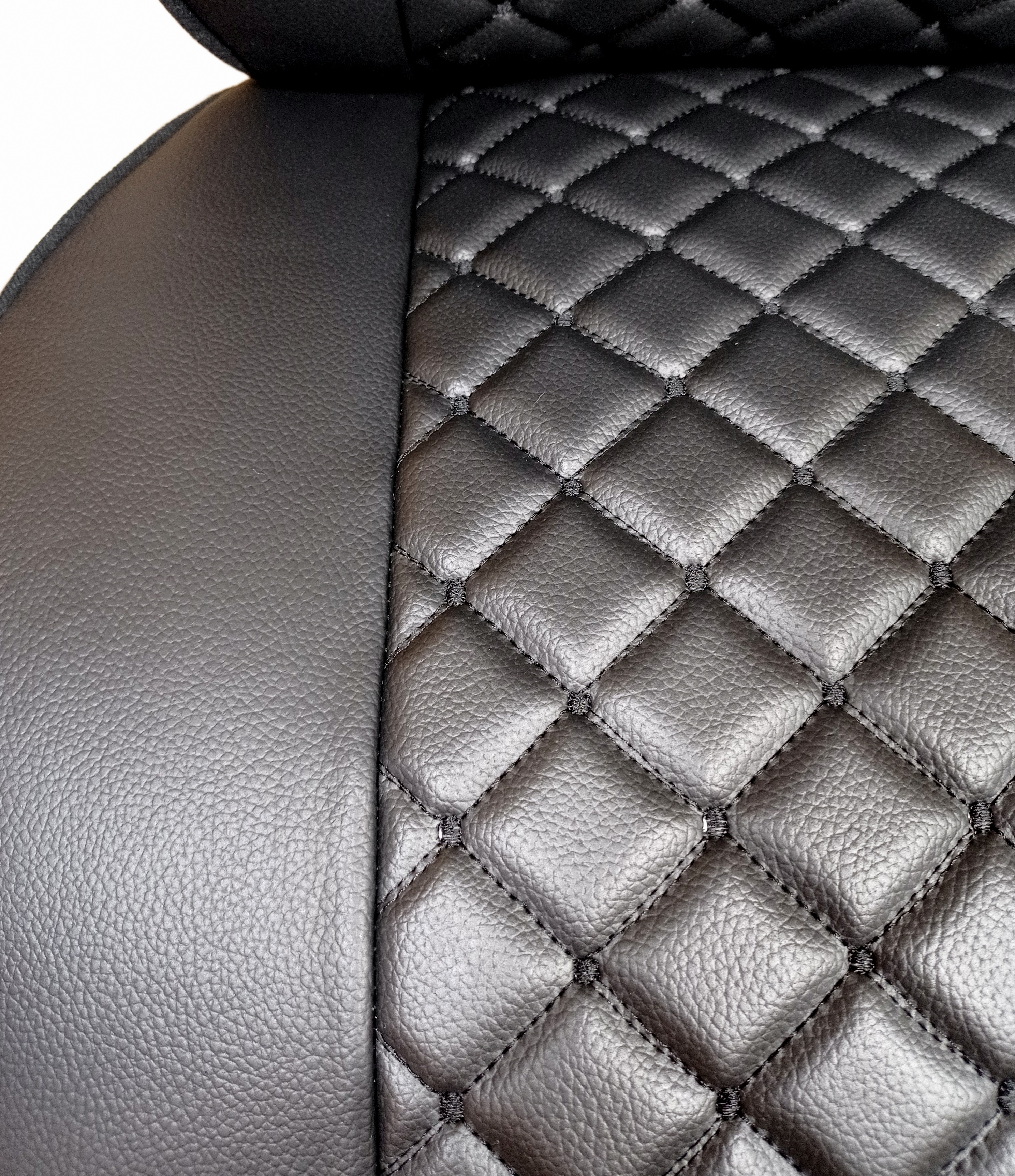 Seat covers for Volvo FH EURO 5 2006-2015 Truck Black Leather LHD RHD