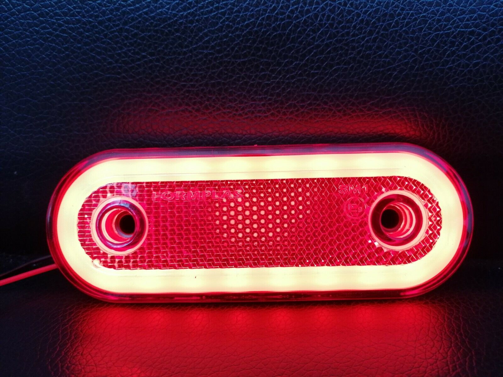LED Neon Sidomarkeringsljus Husvagn Röd E9 12V 24V