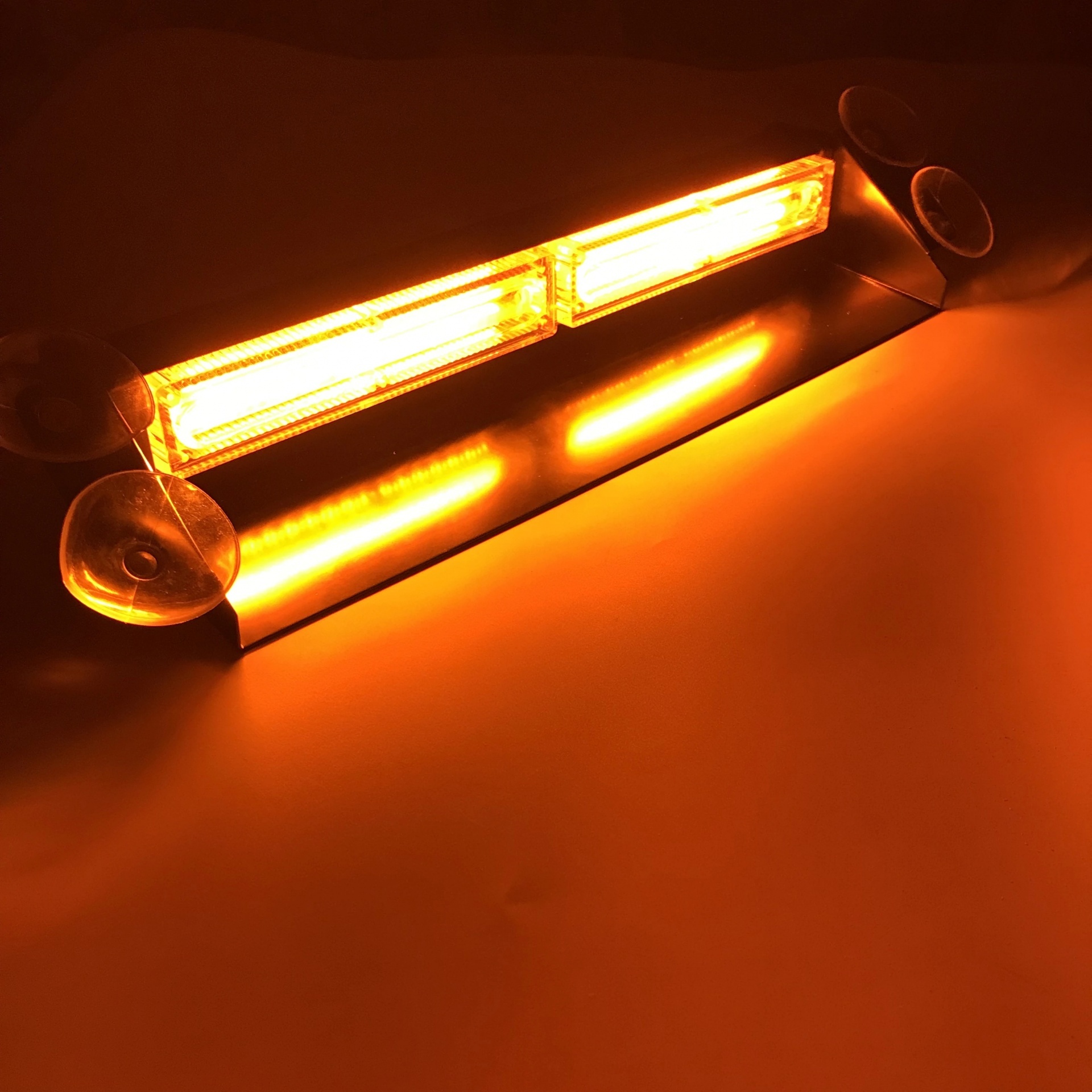 40w COB LED BAR Varningsljus Strobe ljus Bärnsten med Stativ 12/30V