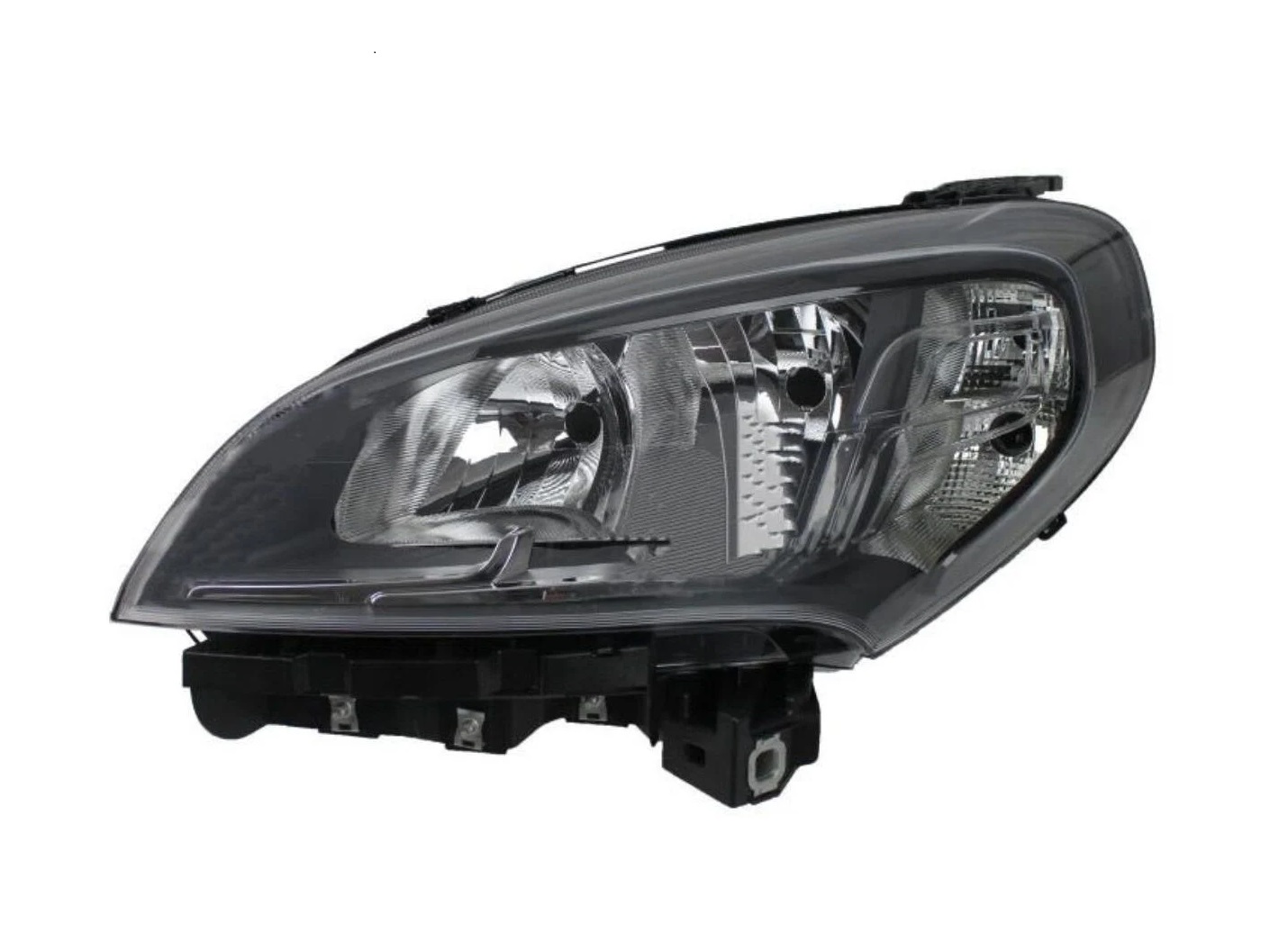 Left Fiat Doblo 2015+ Black Headlights Electric with Motor Headlamp Front Lights 