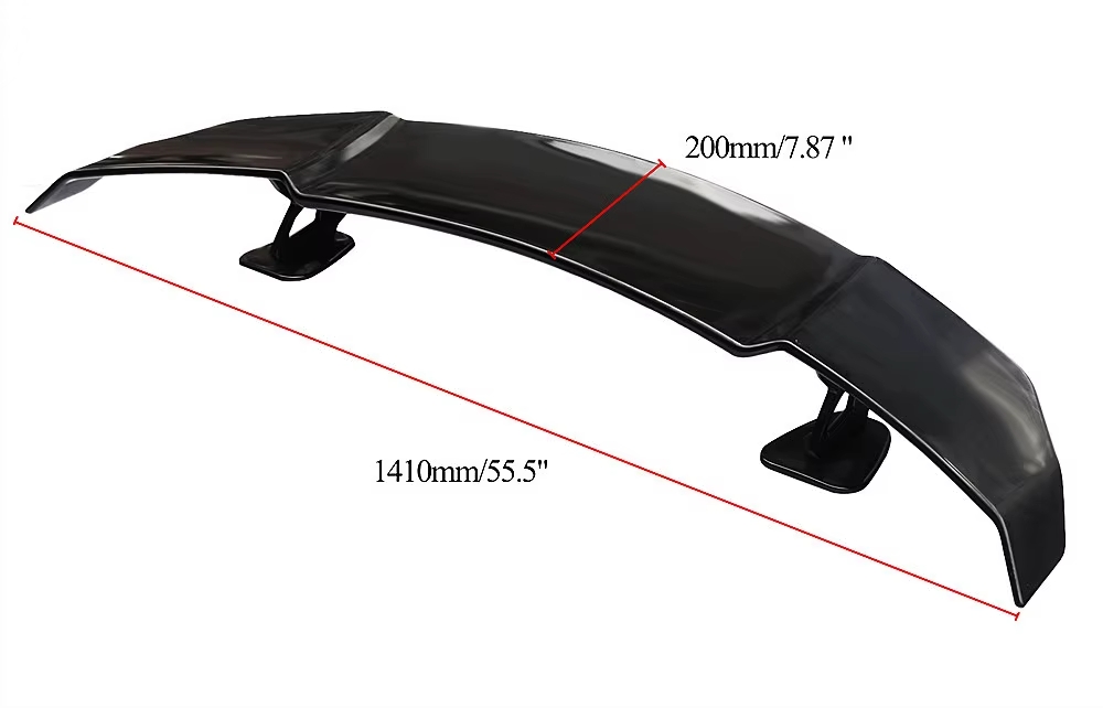 Spoiler Universal Glossy Black Rear Trunk Wing Lid Universal Trunk Car