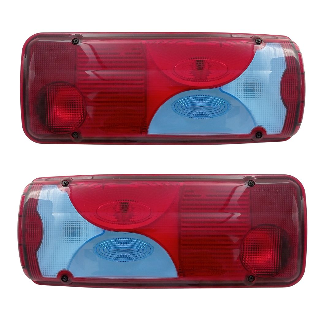 2 x Feux Arrière Feu Lampe Bleu Rouge pour Mercedes Sprinter,VW Crafter,MAN Camion Remolque