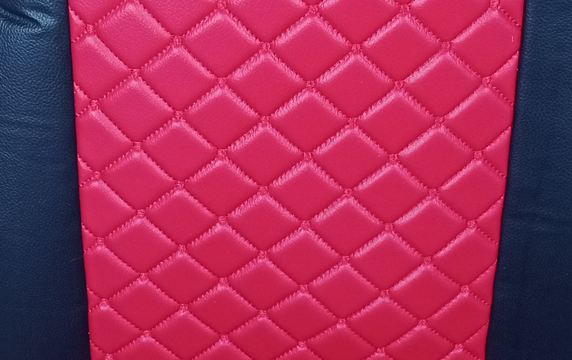 Sitzbezüge für MAN TGX 2015-2021 LKW Schwarz Rot Leder LHD