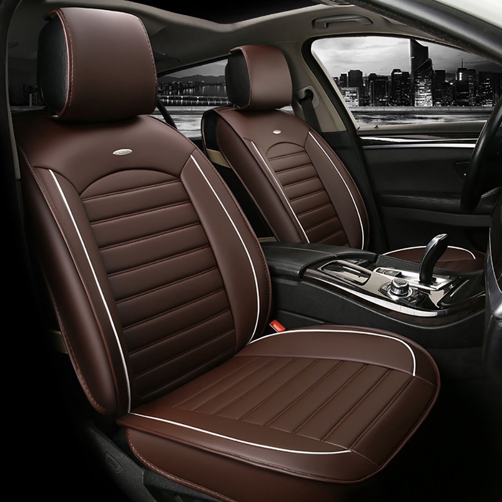 LUX Seat covers for Cars Universal Brown Eco Leather 